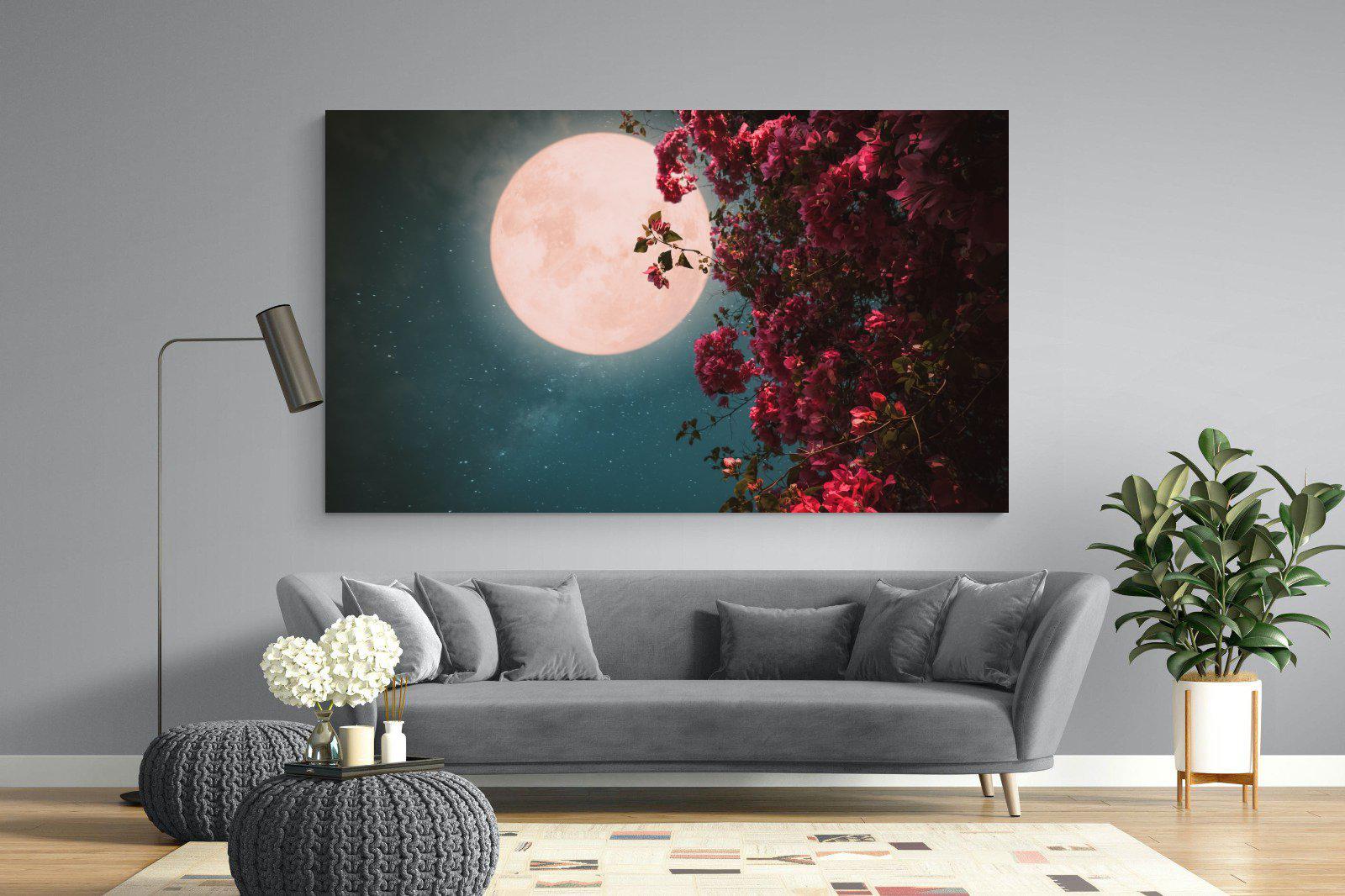 Midnight Flora-Wall_Art-220 x 130cm-Mounted Canvas-No Frame-Pixalot