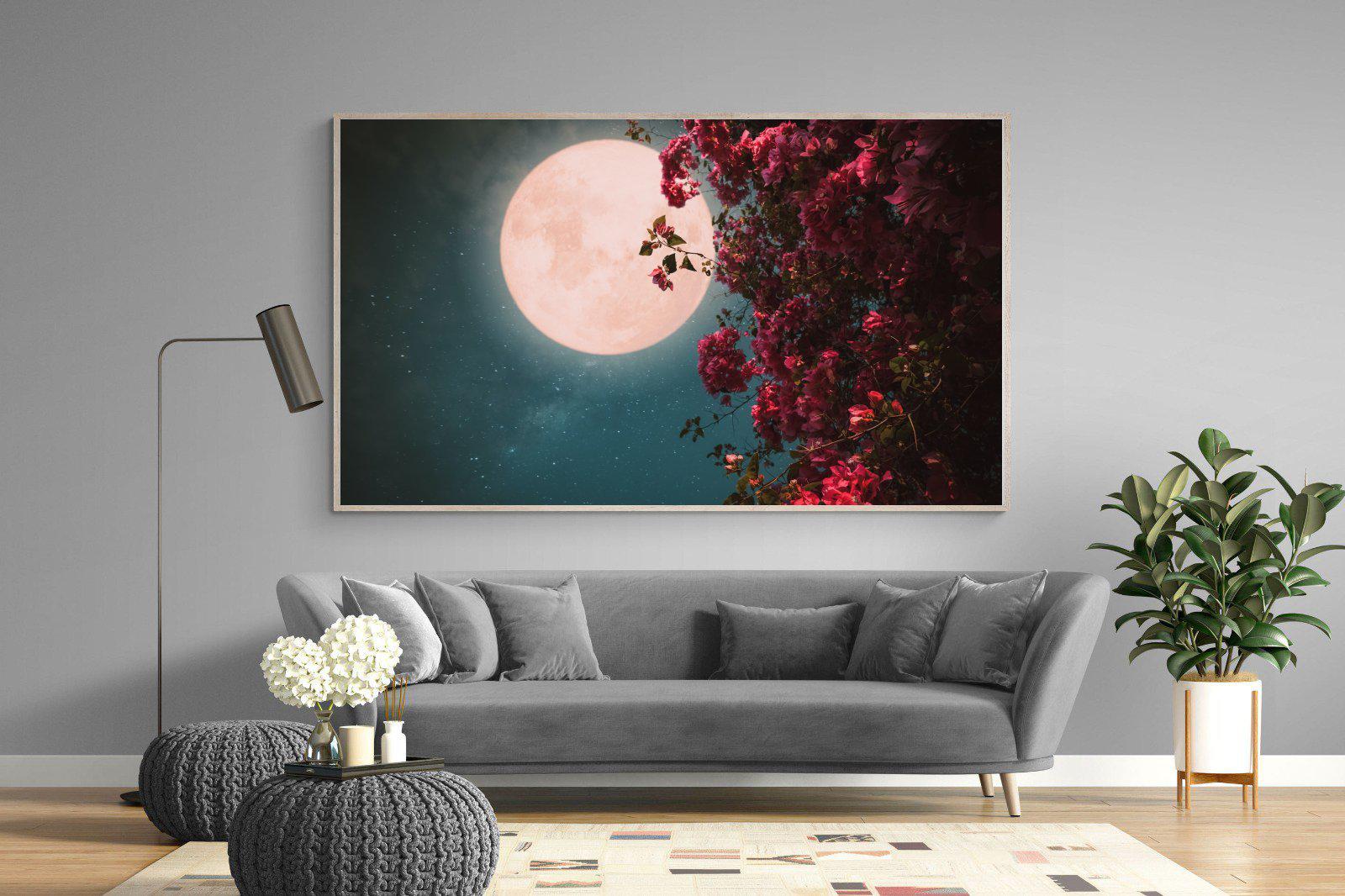 Midnight Flora-Wall_Art-220 x 130cm-Mounted Canvas-Wood-Pixalot
