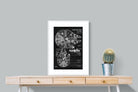 Millennium Falcon Blueprint-Wall_Art-60 x 80cm-Framed Print-White-Pixalot