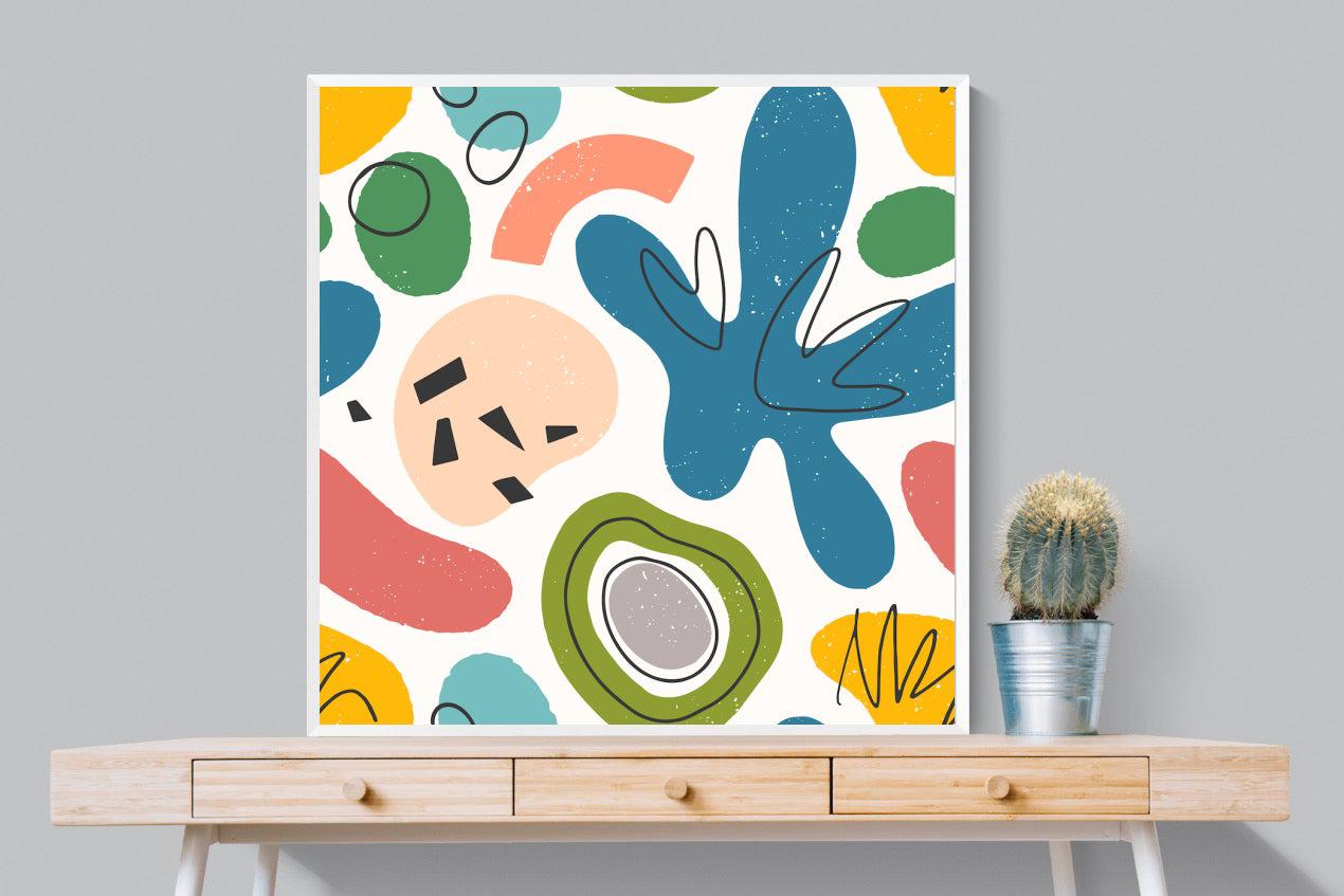 Mini Matisse-Wall_Art-100 x 100cm-Mounted Canvas-White-Pixalot