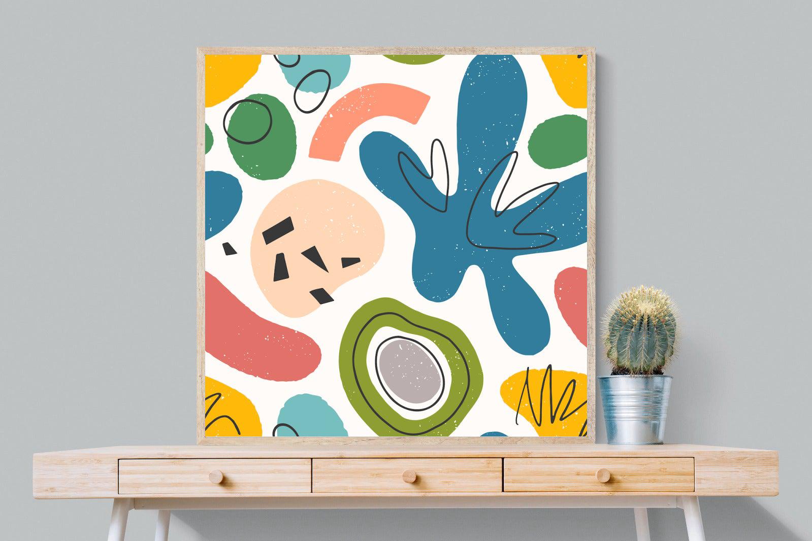 Mini Matisse-Wall_Art-100 x 100cm-Mounted Canvas-Wood-Pixalot