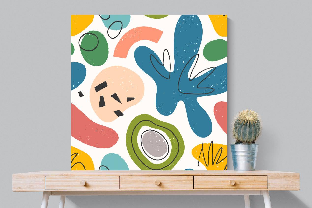Mini Matisse-Wall_Art-100 x 100cm-Mounted Canvas-No Frame-Pixalot