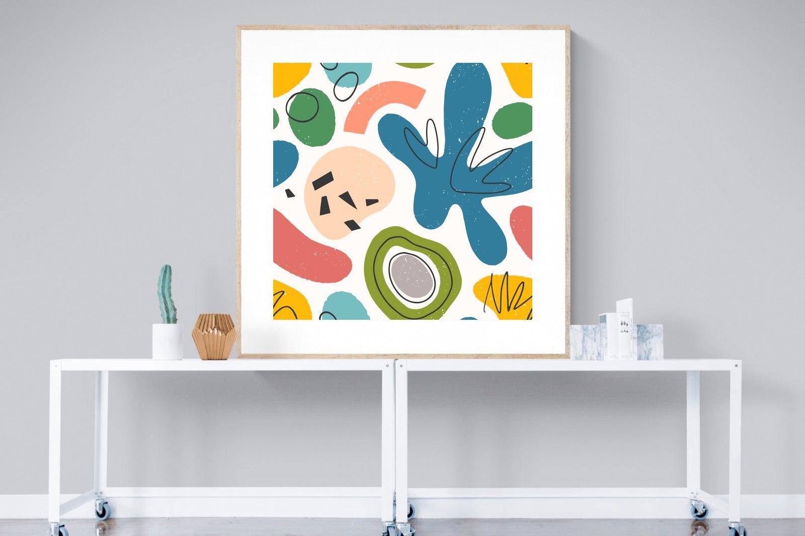 Mini Matisse-Wall_Art-120 x 120cm-Framed Print-Wood-Pixalot