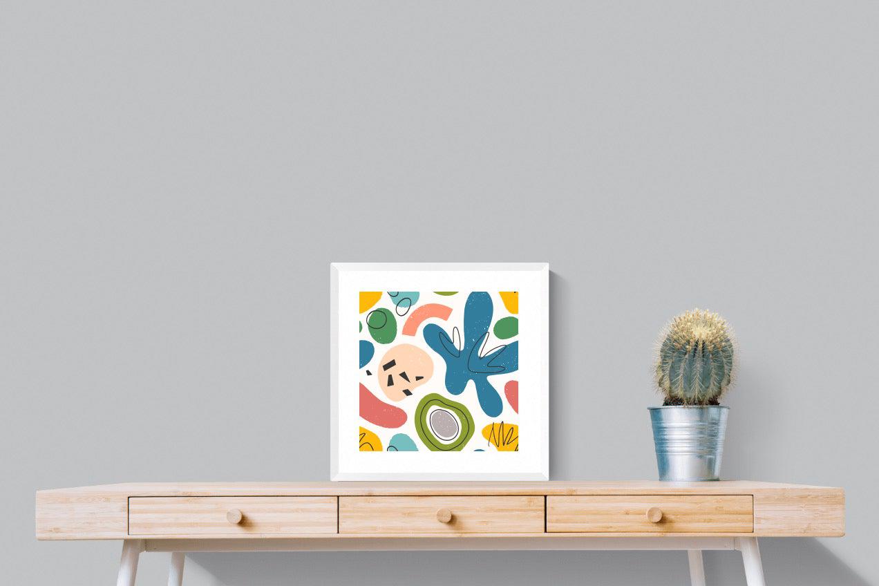 Mini Matisse-Wall_Art-50 x 50cm-Framed Print-White-Pixalot