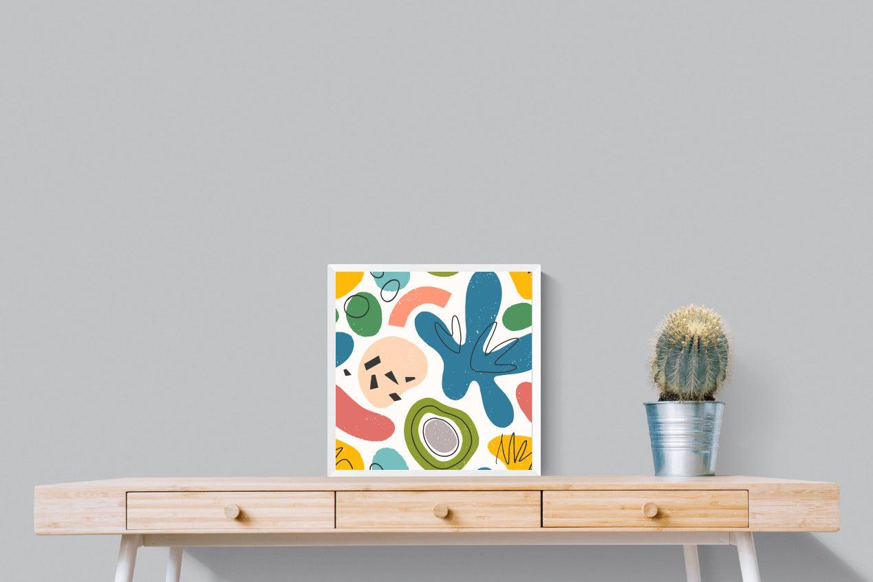 Mini Matisse-Wall_Art-50 x 50cm-Mounted Canvas-White-Pixalot