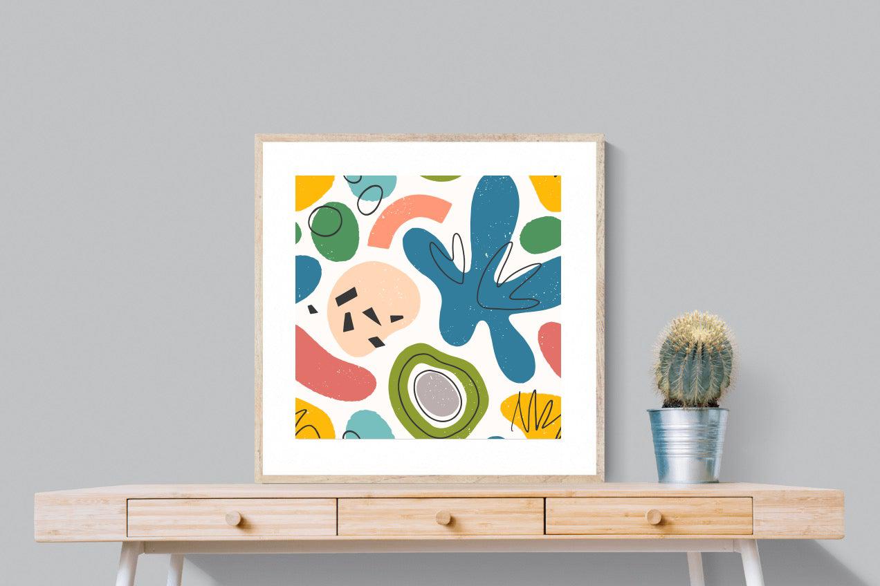 Mini Matisse-Wall_Art-80 x 80cm-Framed Print-Wood-Pixalot