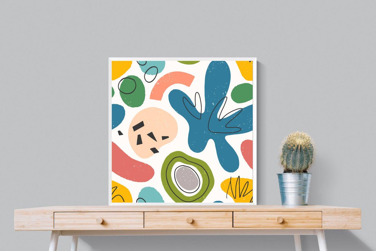 Mini Matisse-Wall_Art-80 x 80cm-Mounted Canvas-White-Pixalot