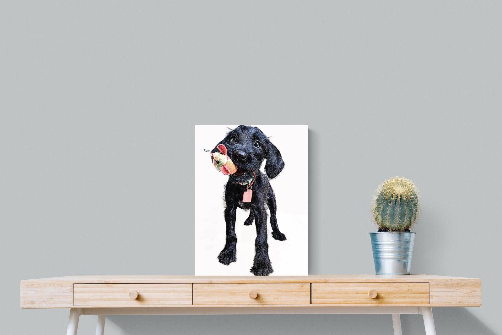 Mini Pup-Wall_Art-45 x 60cm-Mounted Canvas-No Frame-Pixalot