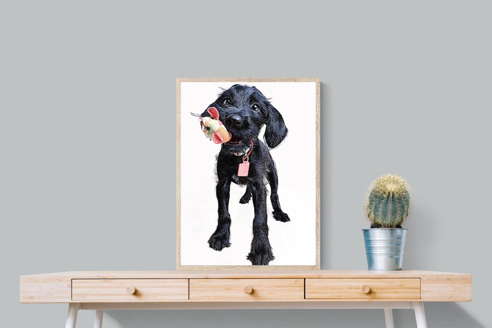 Mini Pup-Wall_Art-60 x 80cm-Mounted Canvas-Wood-Pixalot