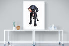 Mini Pup-Wall_Art-90 x 120cm-Framed Print-White-Pixalot