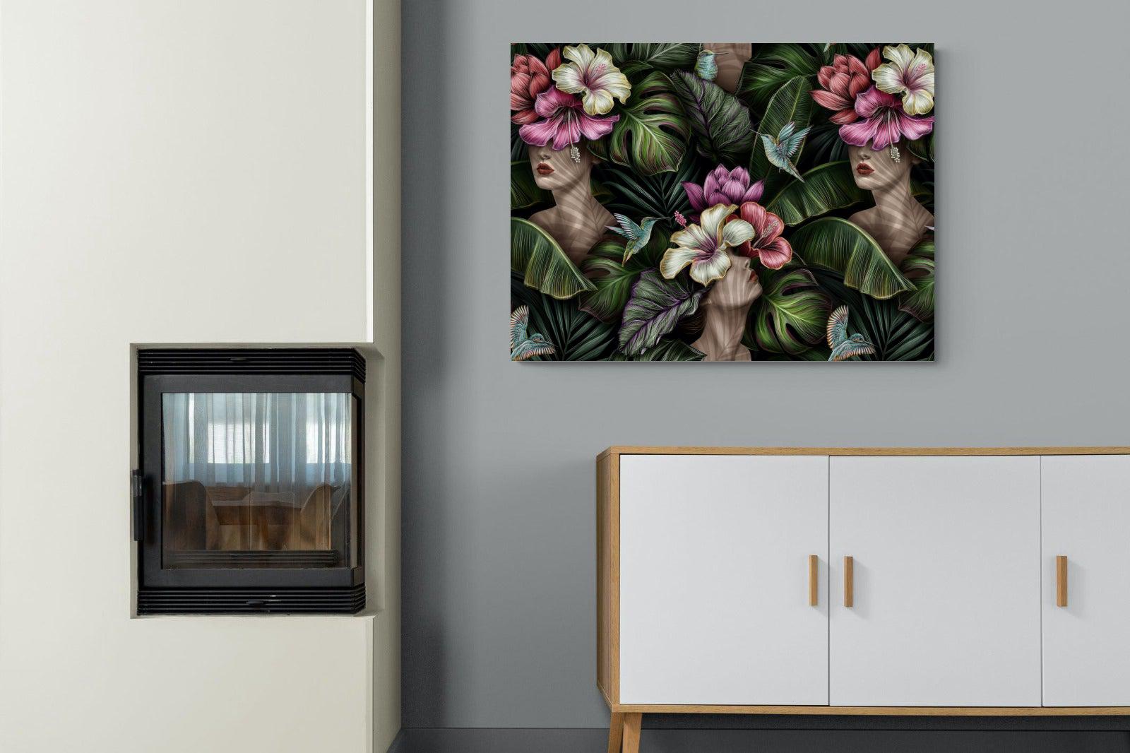 Miss Bloom-Wall_Art-100 x 75cm-Mounted Canvas-No Frame-Pixalot