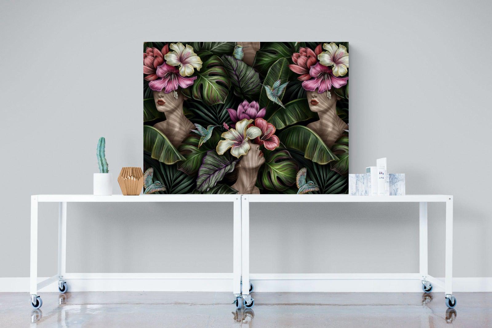 Miss Bloom-Wall_Art-120 x 90cm-Mounted Canvas-No Frame-Pixalot