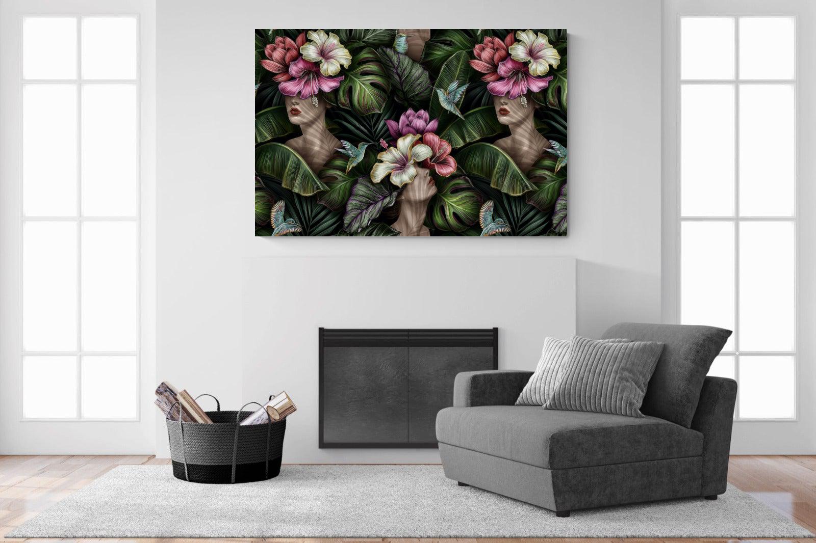 Miss Bloom-Wall_Art-150 x 100cm-Mounted Canvas-No Frame-Pixalot