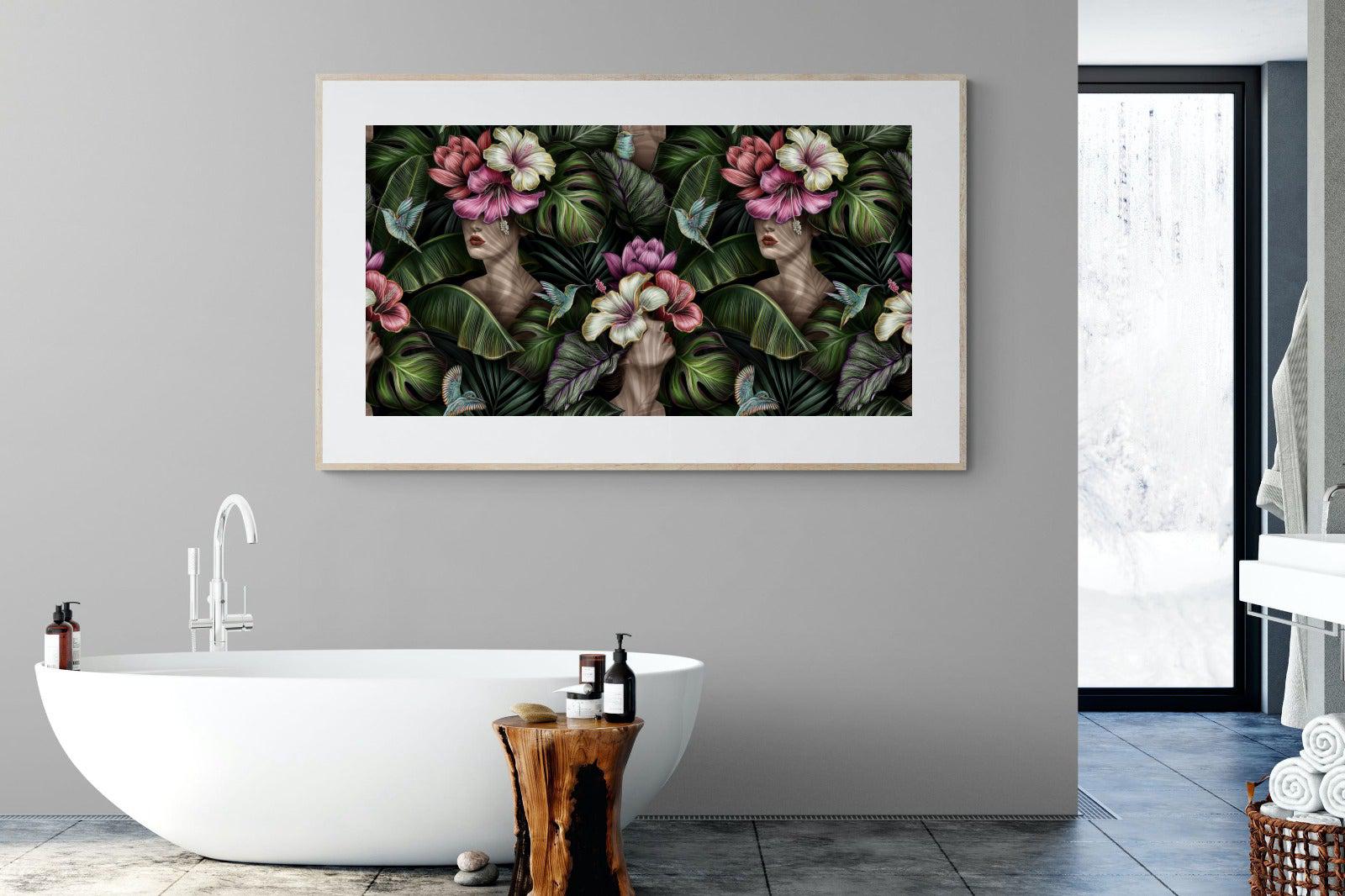 Miss Bloom-Wall_Art-180 x 110cm-Framed Print-Wood-Pixalot