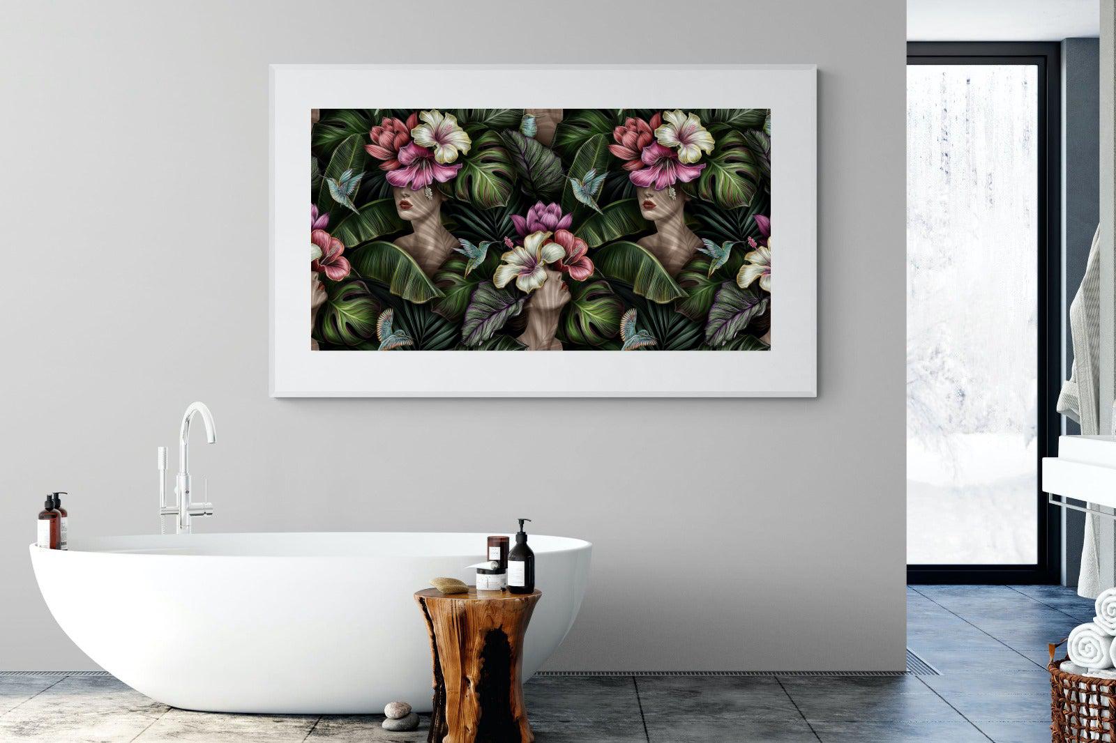 Miss Bloom-Wall_Art-180 x 110cm-Framed Print-White-Pixalot