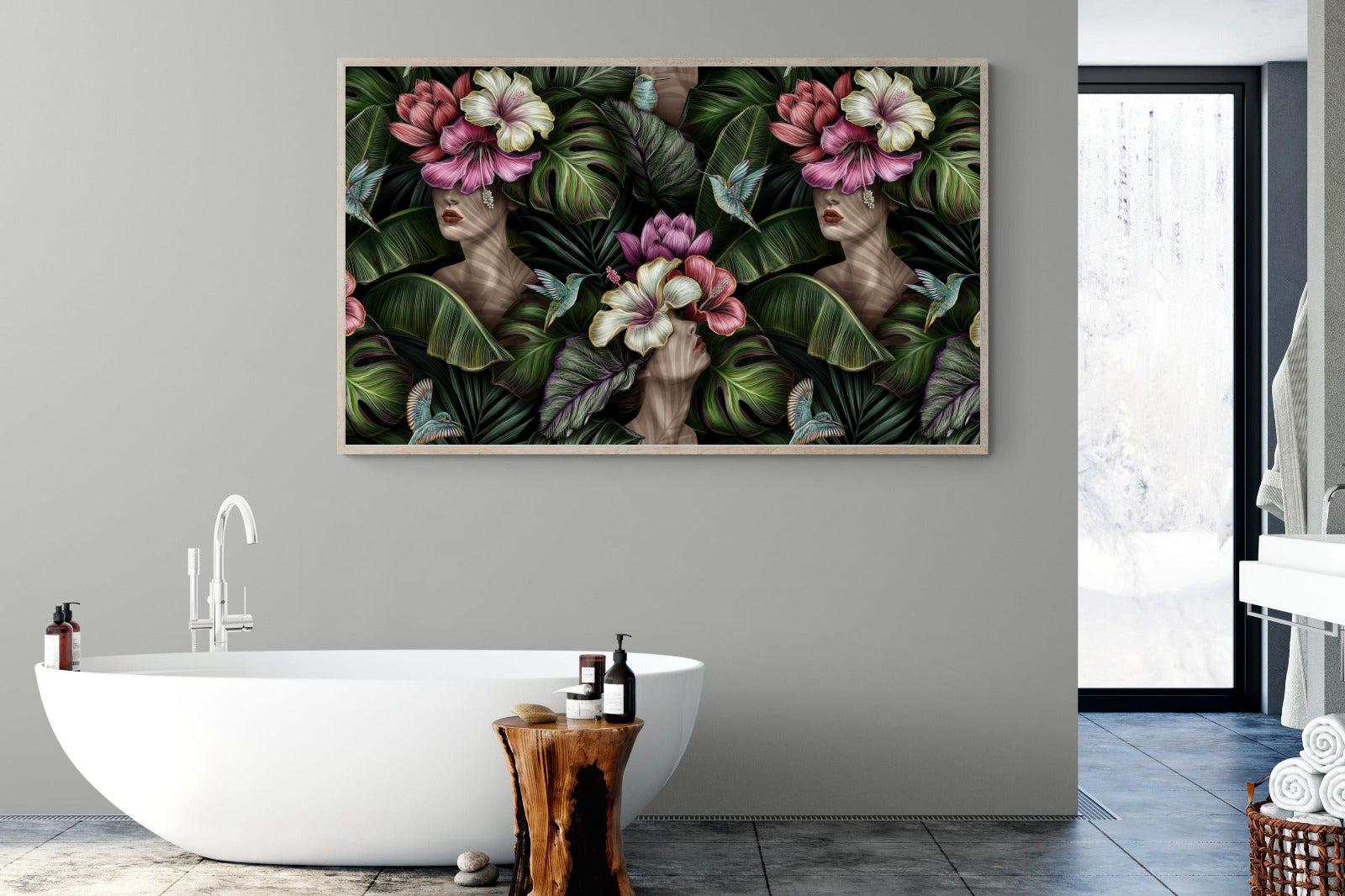 Miss Bloom-Wall_Art-180 x 110cm-Mounted Canvas-Wood-Pixalot