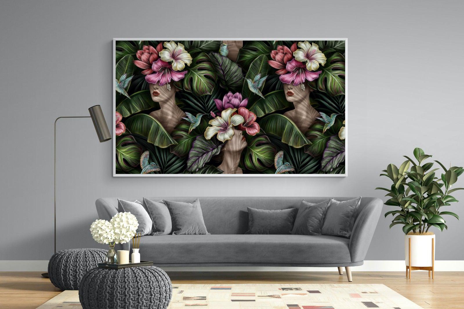 Miss Bloom-Wall_Art-220 x 130cm-Mounted Canvas-White-Pixalot