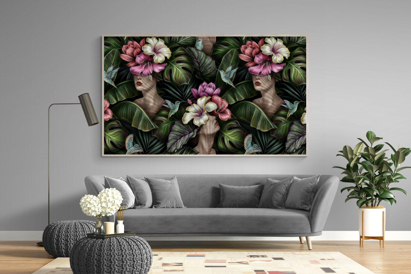Miss Bloom-Wall_Art-220 x 130cm-Mounted Canvas-Wood-Pixalot