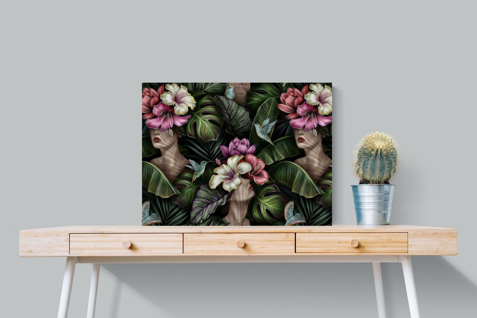 Miss Bloom-Wall_Art-80 x 60cm-Mounted Canvas-No Frame-Pixalot