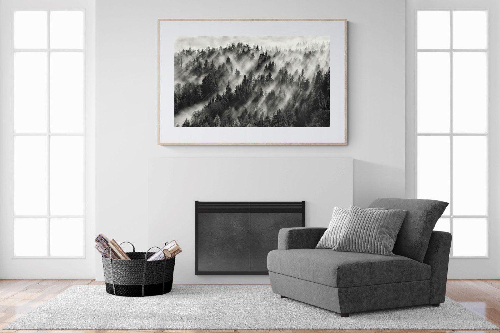 Misty Light-Wall_Art-150 x 100cm-Framed Print-Wood-Pixalot