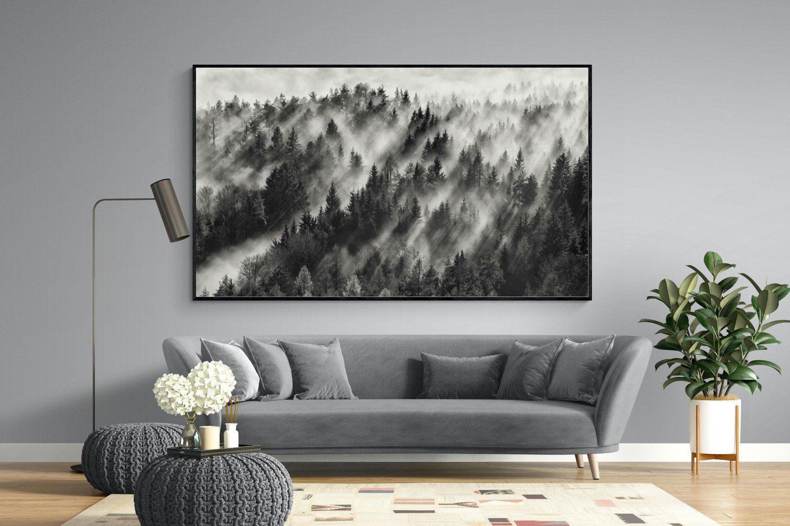 Misty Light-Wall_Art-220 x 130cm-Mounted Canvas-Black-Pixalot
