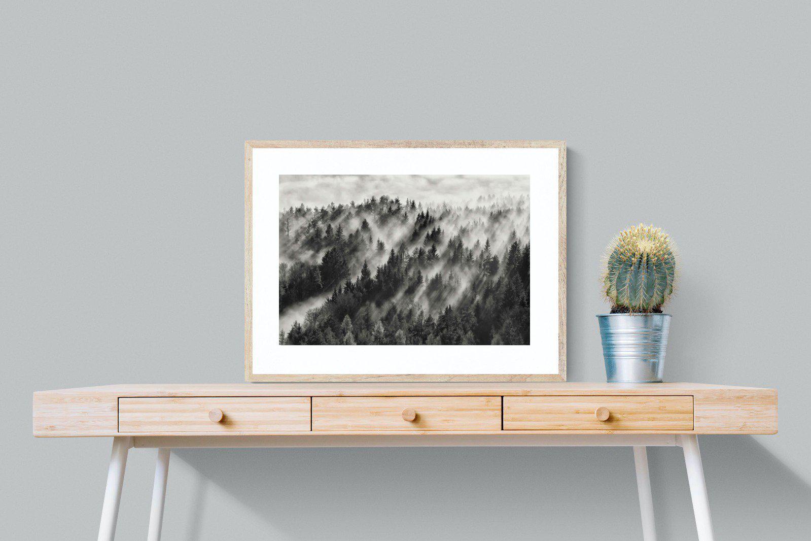 Misty Light-Wall_Art-80 x 60cm-Framed Print-Wood-Pixalot