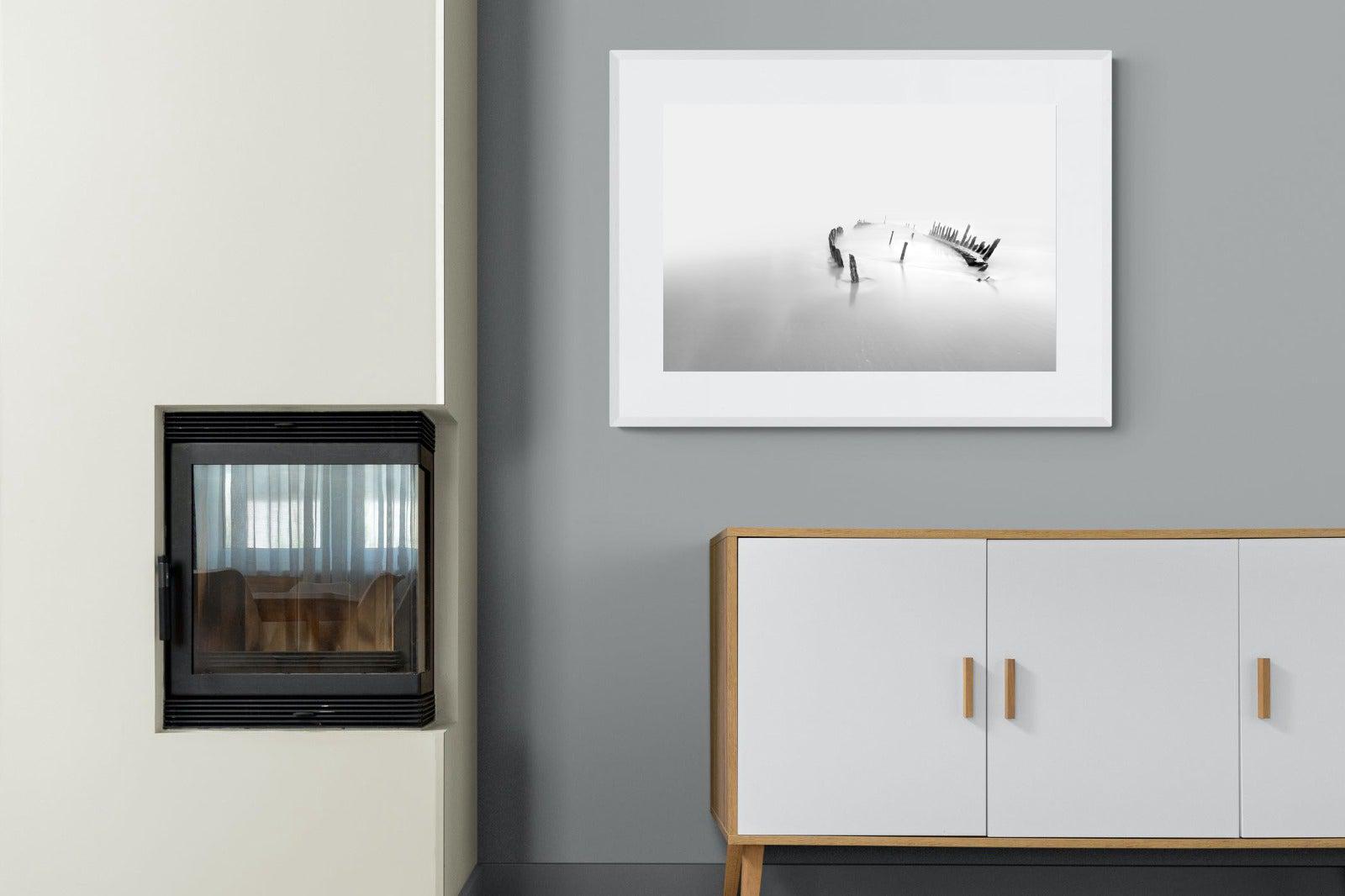 Misty Memory-Wall_Art-100 x 75cm-Framed Print-White-Pixalot