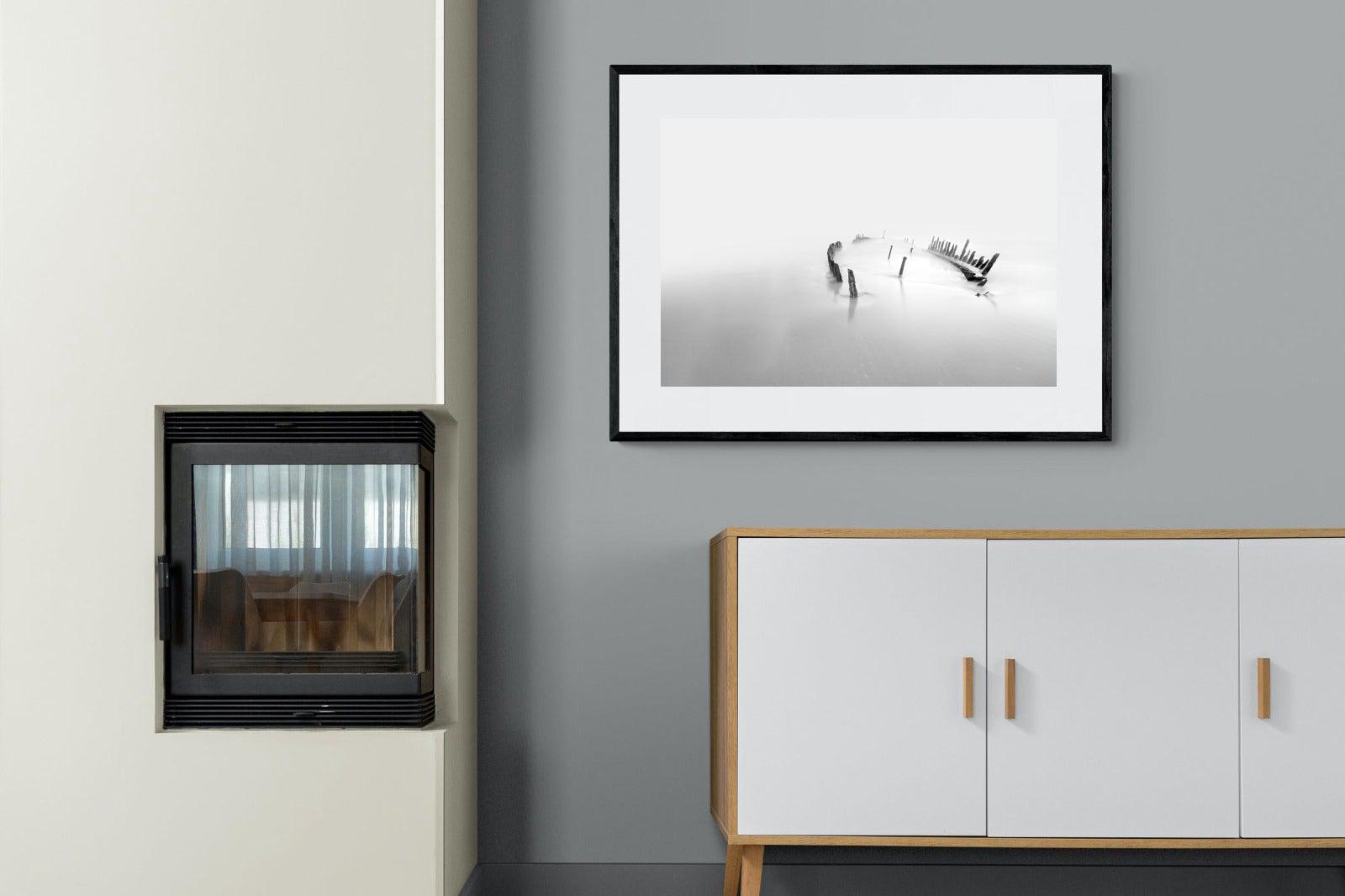 Misty Memory-Wall_Art-100 x 75cm-Framed Print-Black-Pixalot