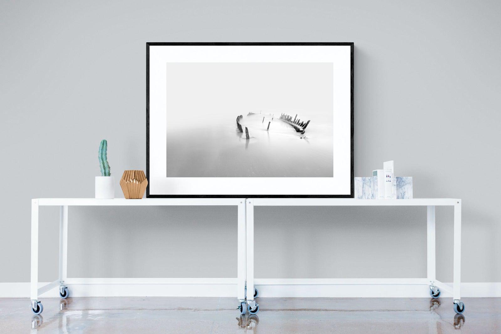 Misty Memory-Wall_Art-120 x 90cm-Framed Print-Black-Pixalot