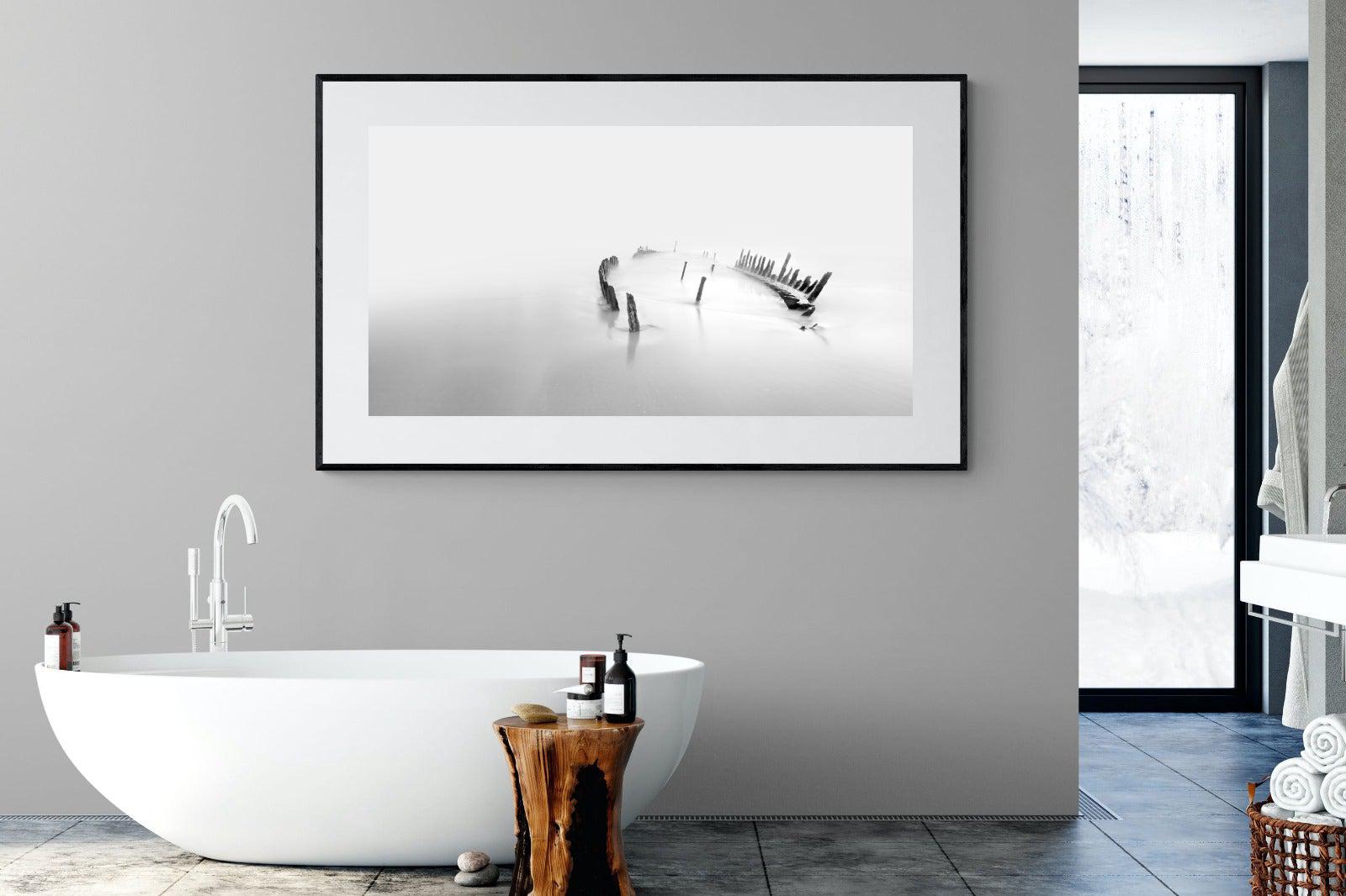 Misty Memory-Wall_Art-180 x 110cm-Framed Print-Black-Pixalot