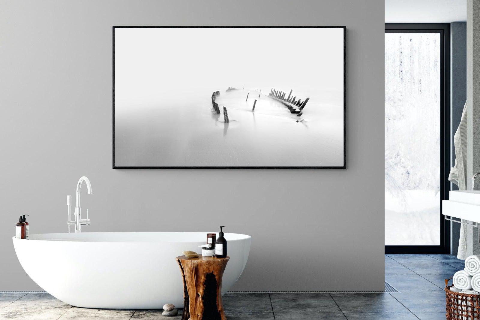 Misty Memory-Wall_Art-180 x 110cm-Mounted Canvas-Black-Pixalot