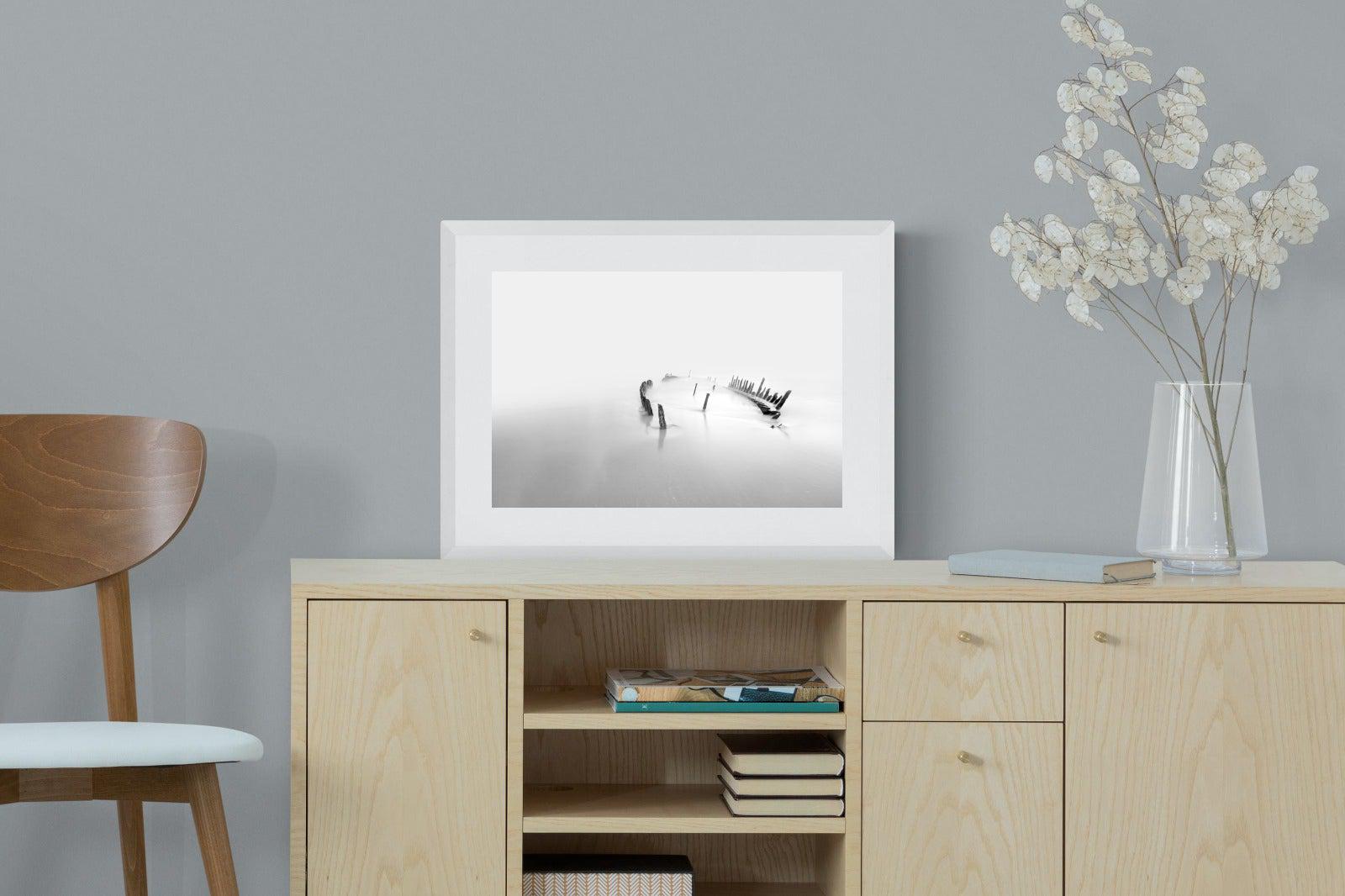 Misty Memory-Wall_Art-60 x 45cm-Framed Print-White-Pixalot