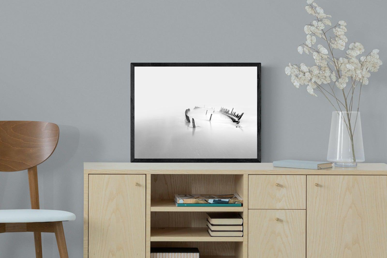Misty Memory-Wall_Art-60 x 45cm-Mounted Canvas-Black-Pixalot