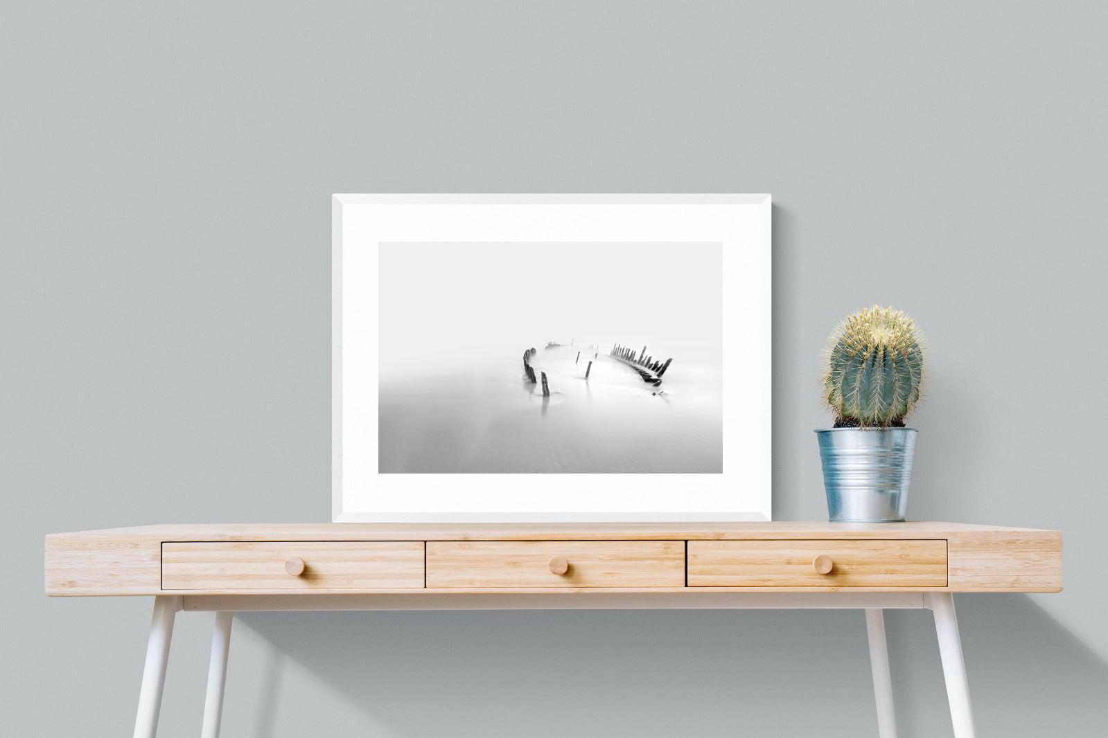 Misty Memory-Wall_Art-80 x 60cm-Framed Print-White-Pixalot