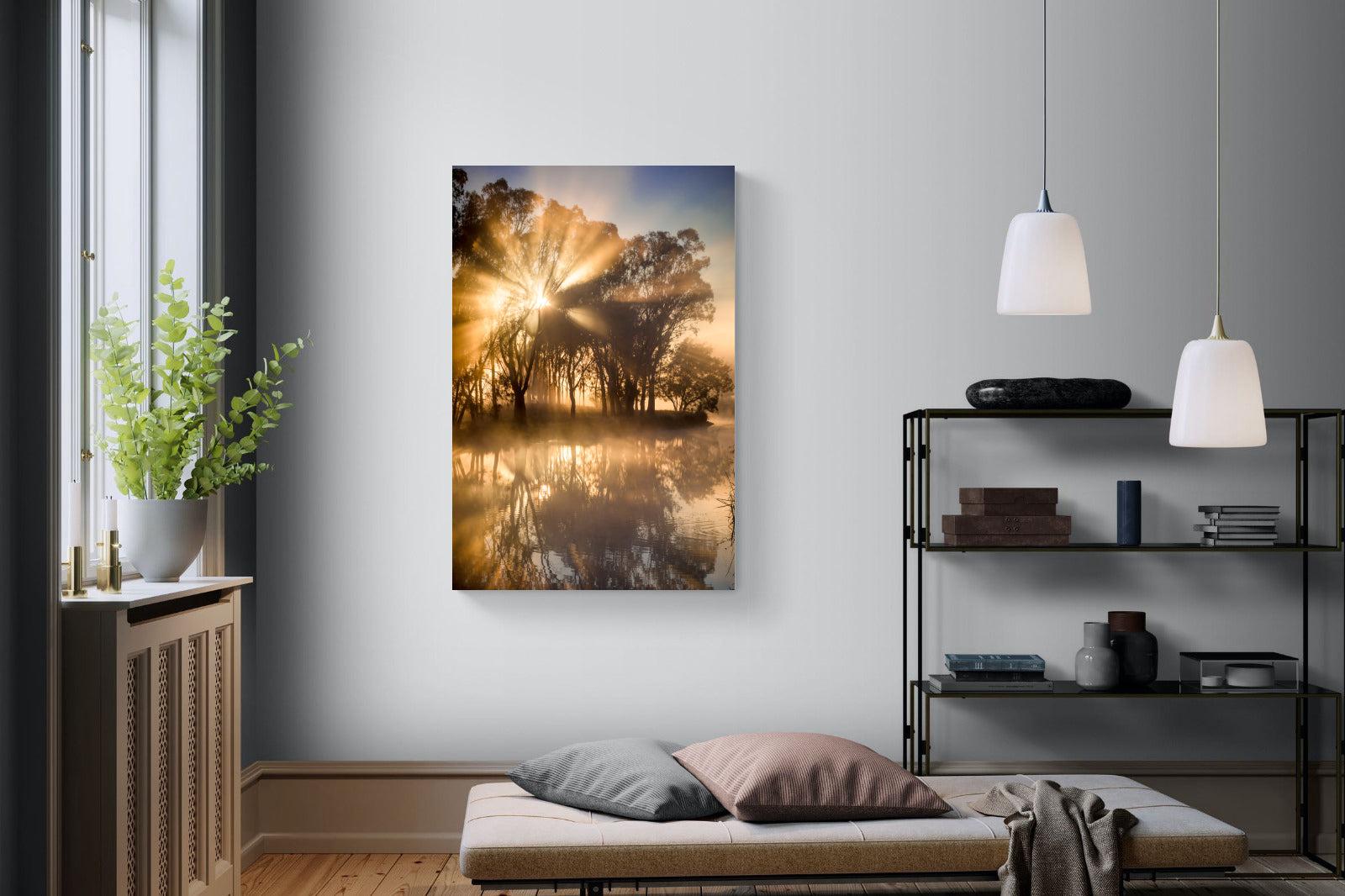 Misty Morning-Wall_Art-100 x 150cm-Mounted Canvas-No Frame-Pixalot