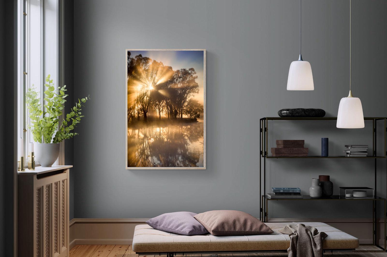 Misty Morning-Wall_Art-100 x 150cm-Mounted Canvas-Wood-Pixalot