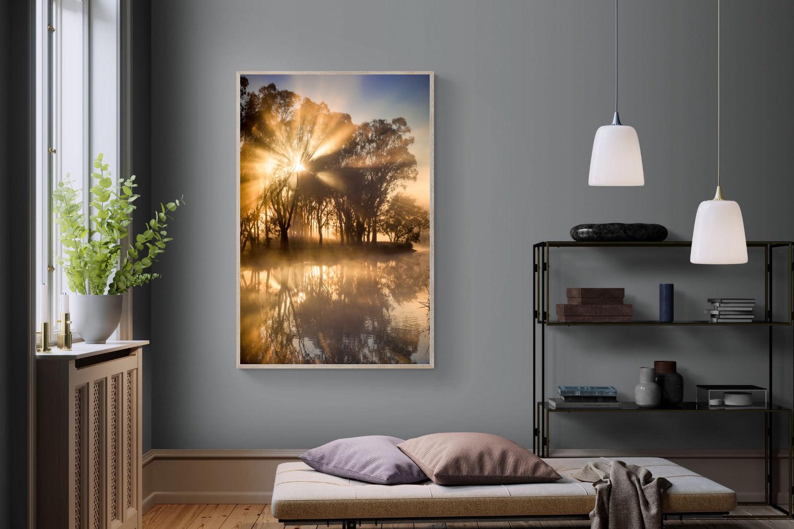Misty Morning-Wall_Art-120 x 180cm-Mounted Canvas-Wood-Pixalot