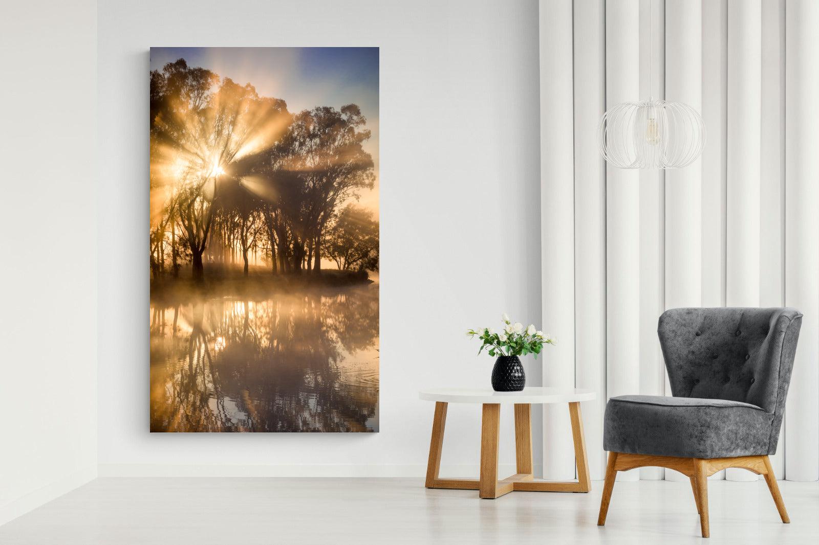 Misty Morning-Wall_Art-130 x 220cm-Mounted Canvas-No Frame-Pixalot