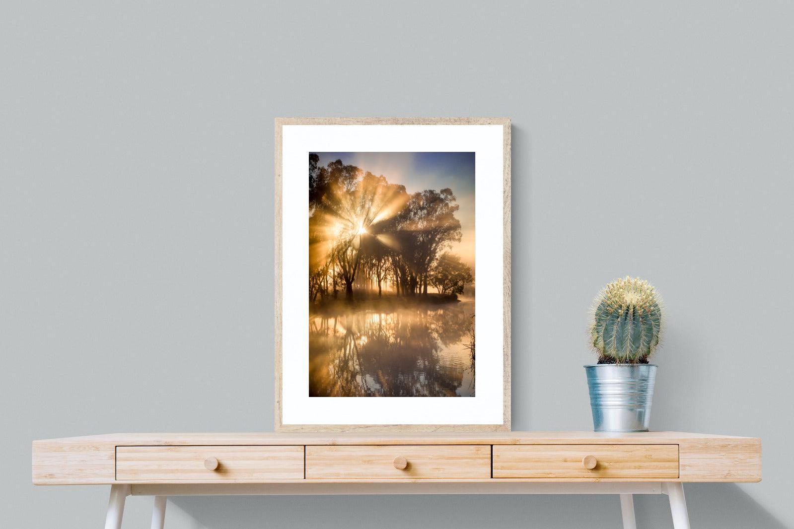 Misty Morning-Wall_Art-60 x 80cm-Framed Print-Wood-Pixalot