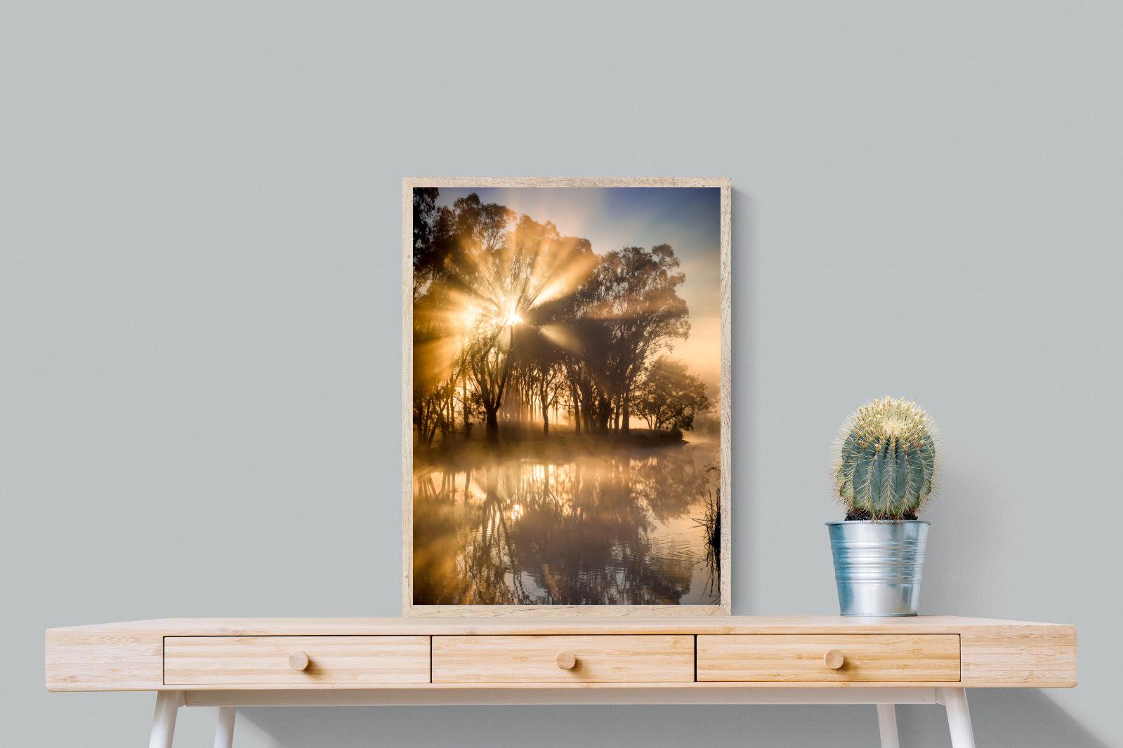Misty Morning-Wall_Art-60 x 80cm-Mounted Canvas-Wood-Pixalot