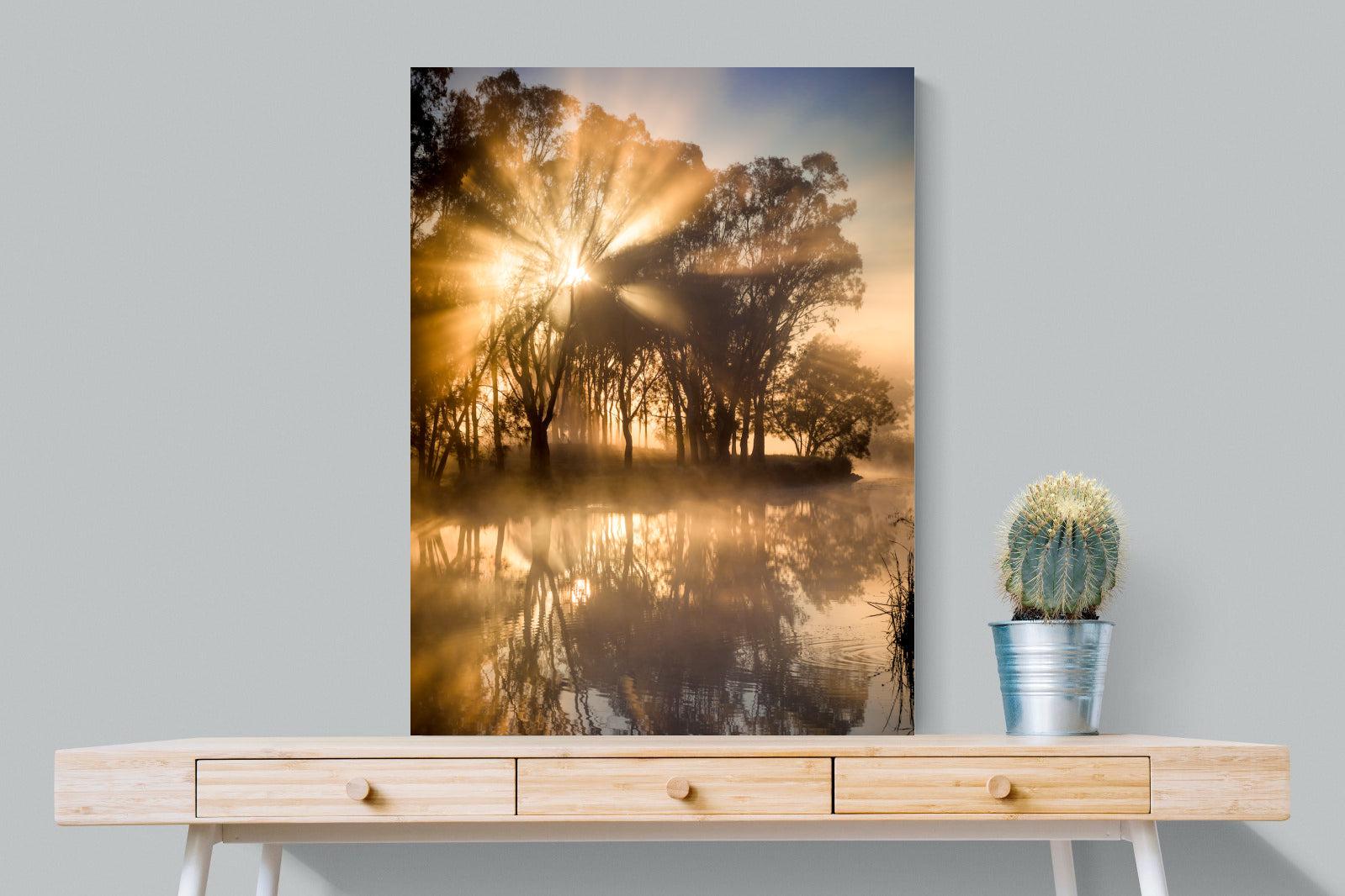 Misty Morning-Wall_Art-75 x 100cm-Mounted Canvas-No Frame-Pixalot