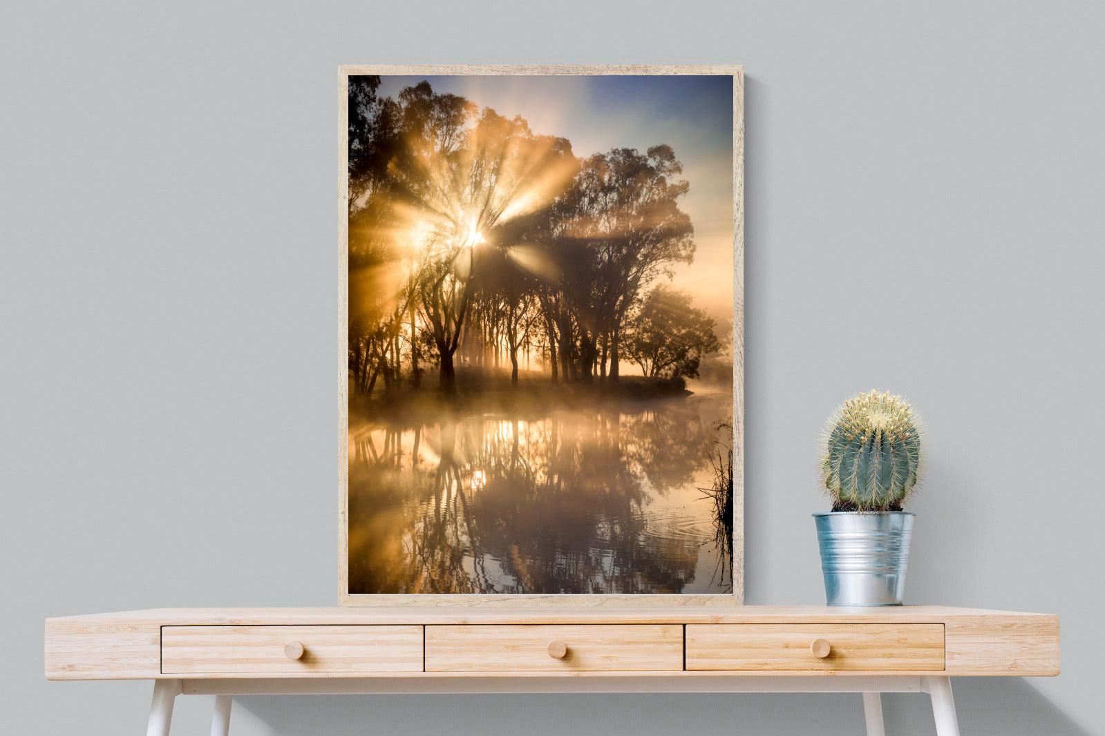 Misty Morning-Wall_Art-75 x 100cm-Mounted Canvas-Wood-Pixalot