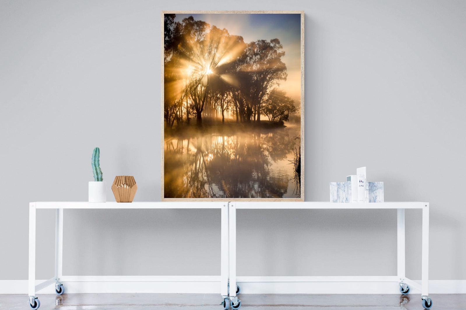 Misty Morning-Wall_Art-90 x 120cm-Mounted Canvas-Wood-Pixalot