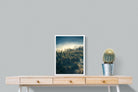 Misty Pine Forest-Wall_Art-45 x 60cm-Mounted Canvas-White-Pixalot