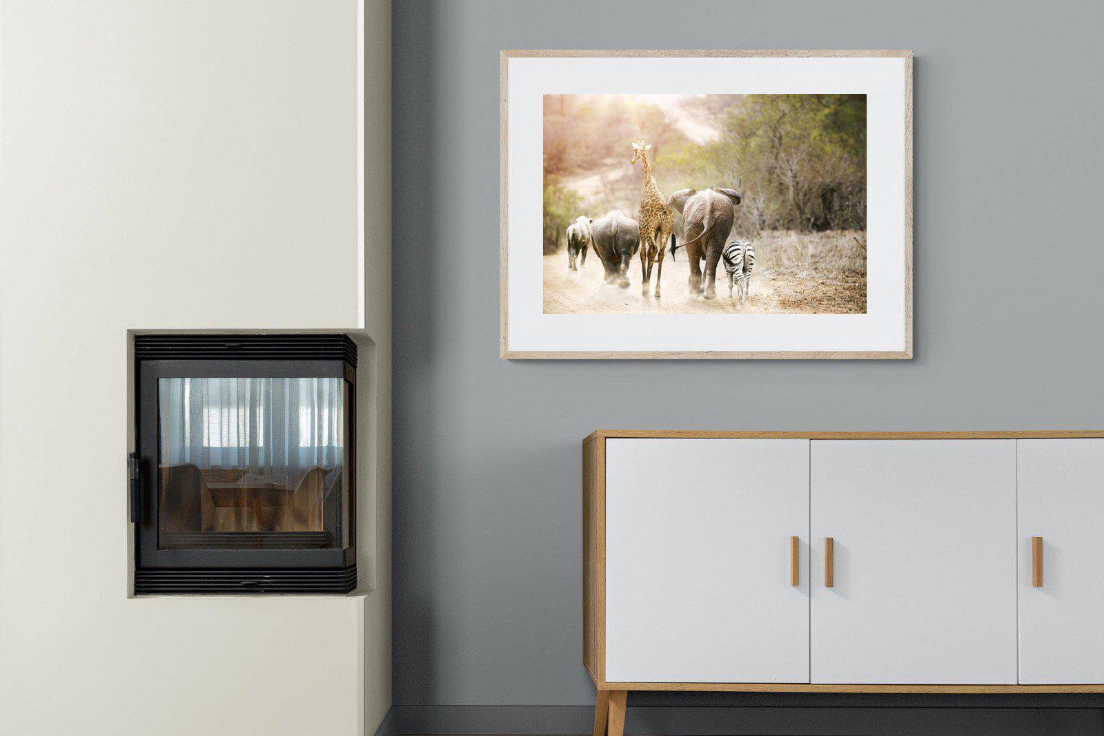 Mixed Family-Wall_Art-100 x 75cm-Framed Print-Wood-Pixalot