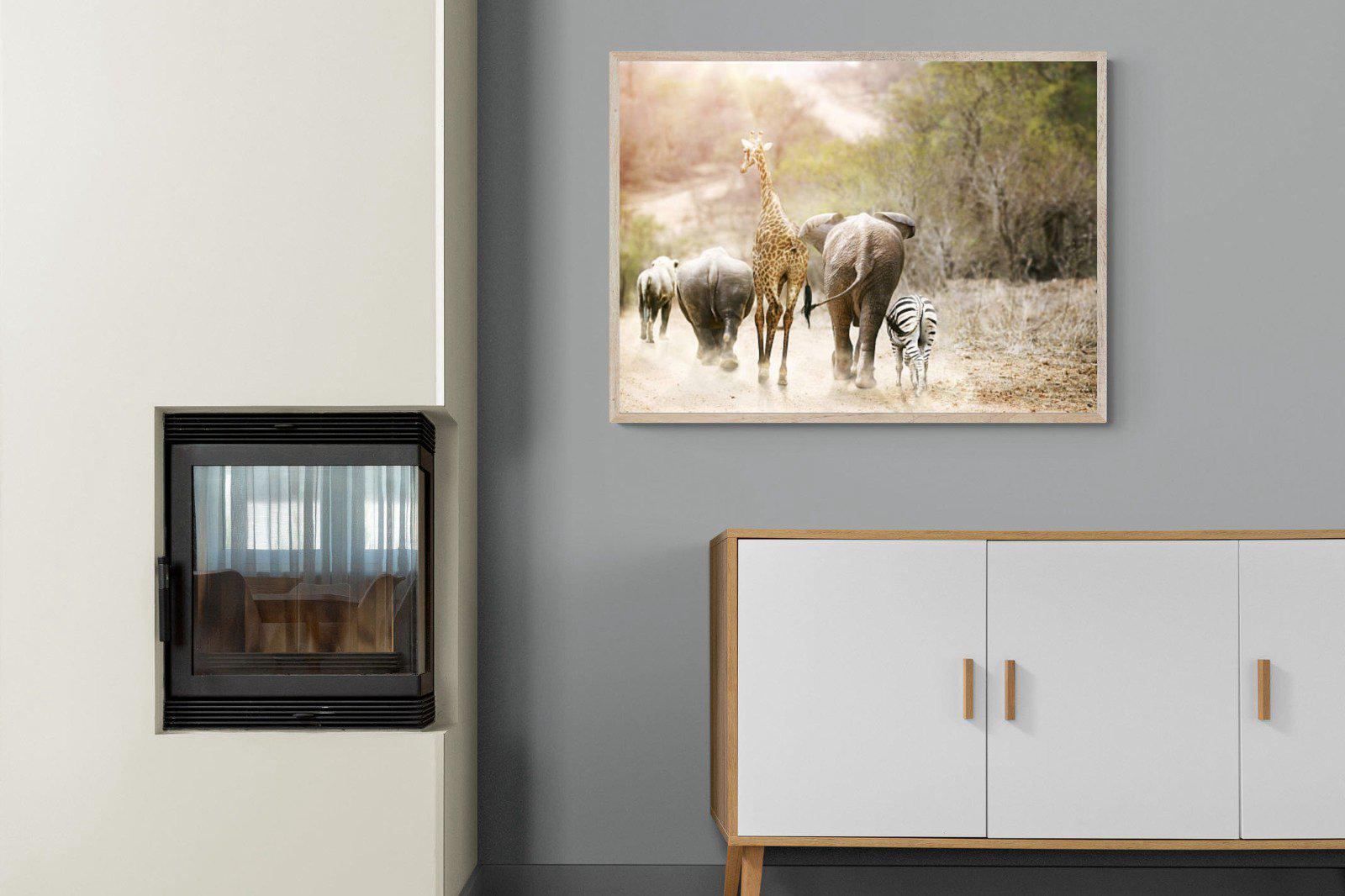 Mixed Family-Wall_Art-100 x 75cm-Mounted Canvas-Wood-Pixalot