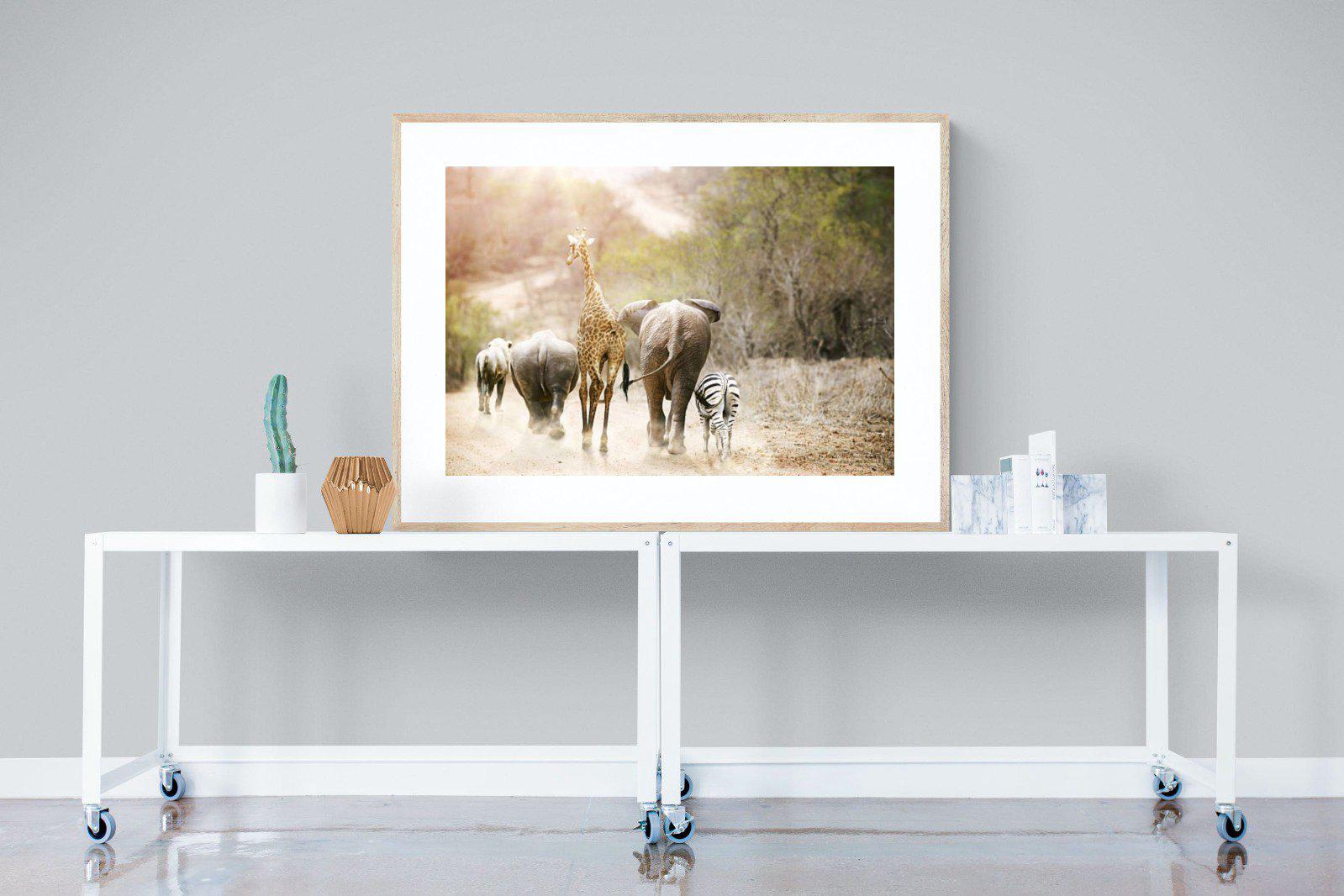 Mixed Family-Wall_Art-120 x 90cm-Framed Print-Wood-Pixalot