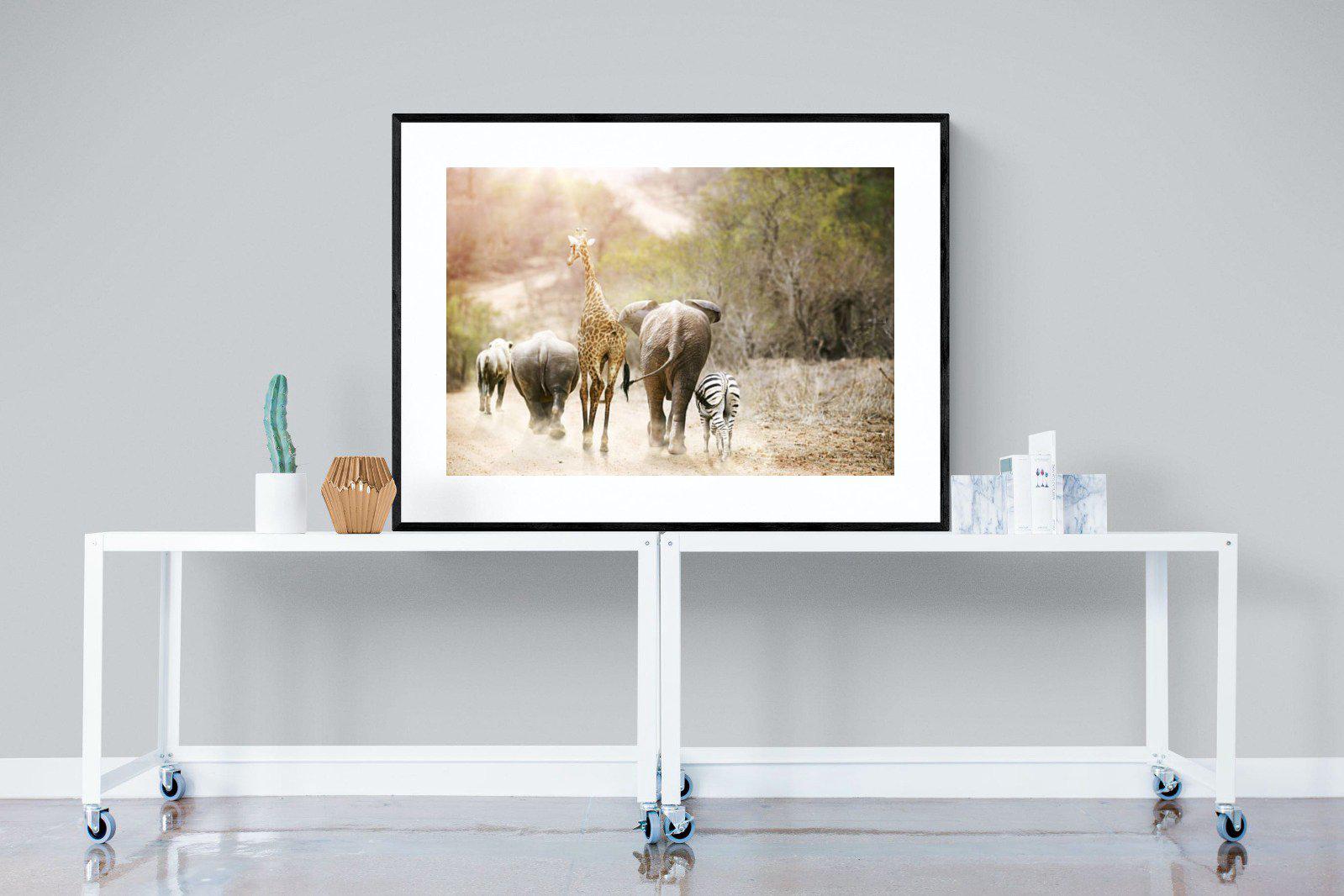Mixed Family-Wall_Art-120 x 90cm-Framed Print-Black-Pixalot