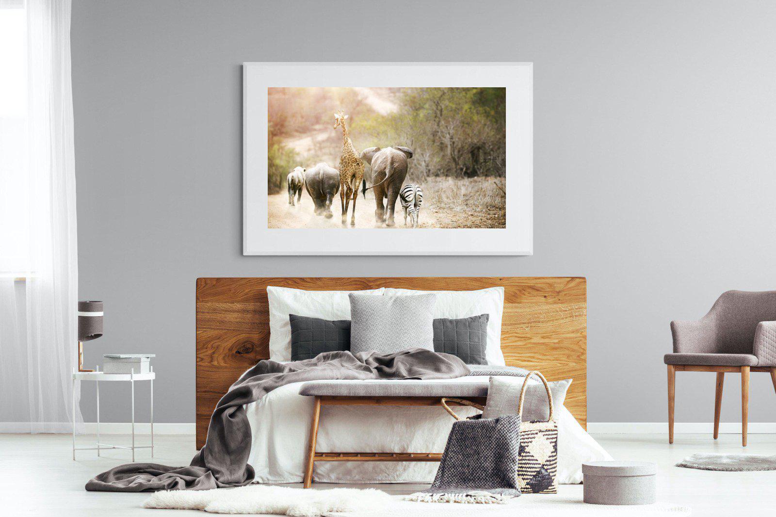 Mixed Family-Wall_Art-150 x 100cm-Framed Print-White-Pixalot
