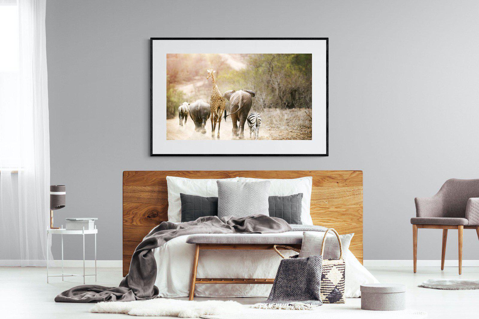 Mixed Family-Wall_Art-150 x 100cm-Framed Print-Black-Pixalot